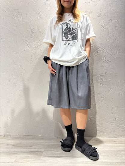 Unisex Stripes Wide Shorts