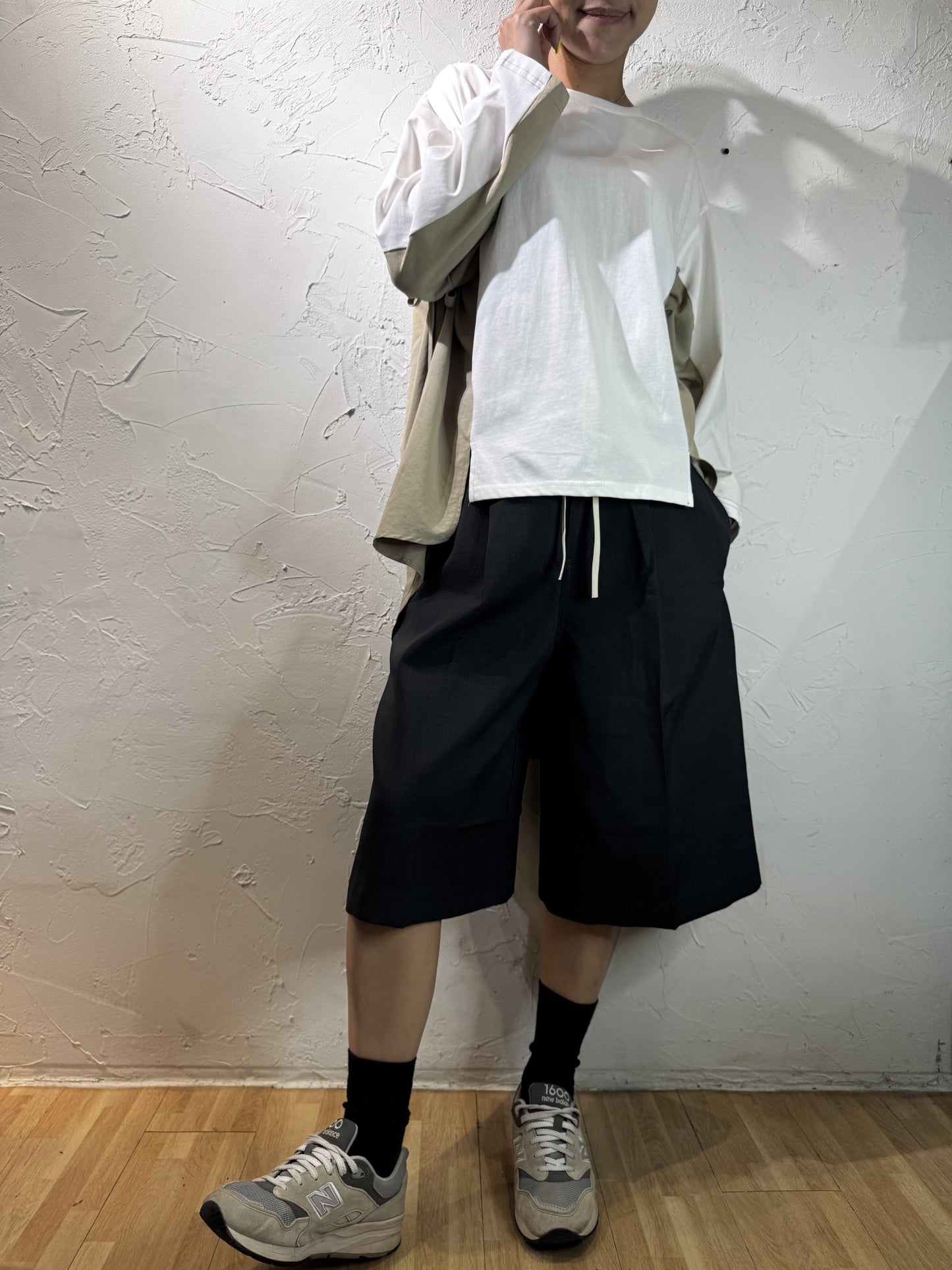 混合材質上衣