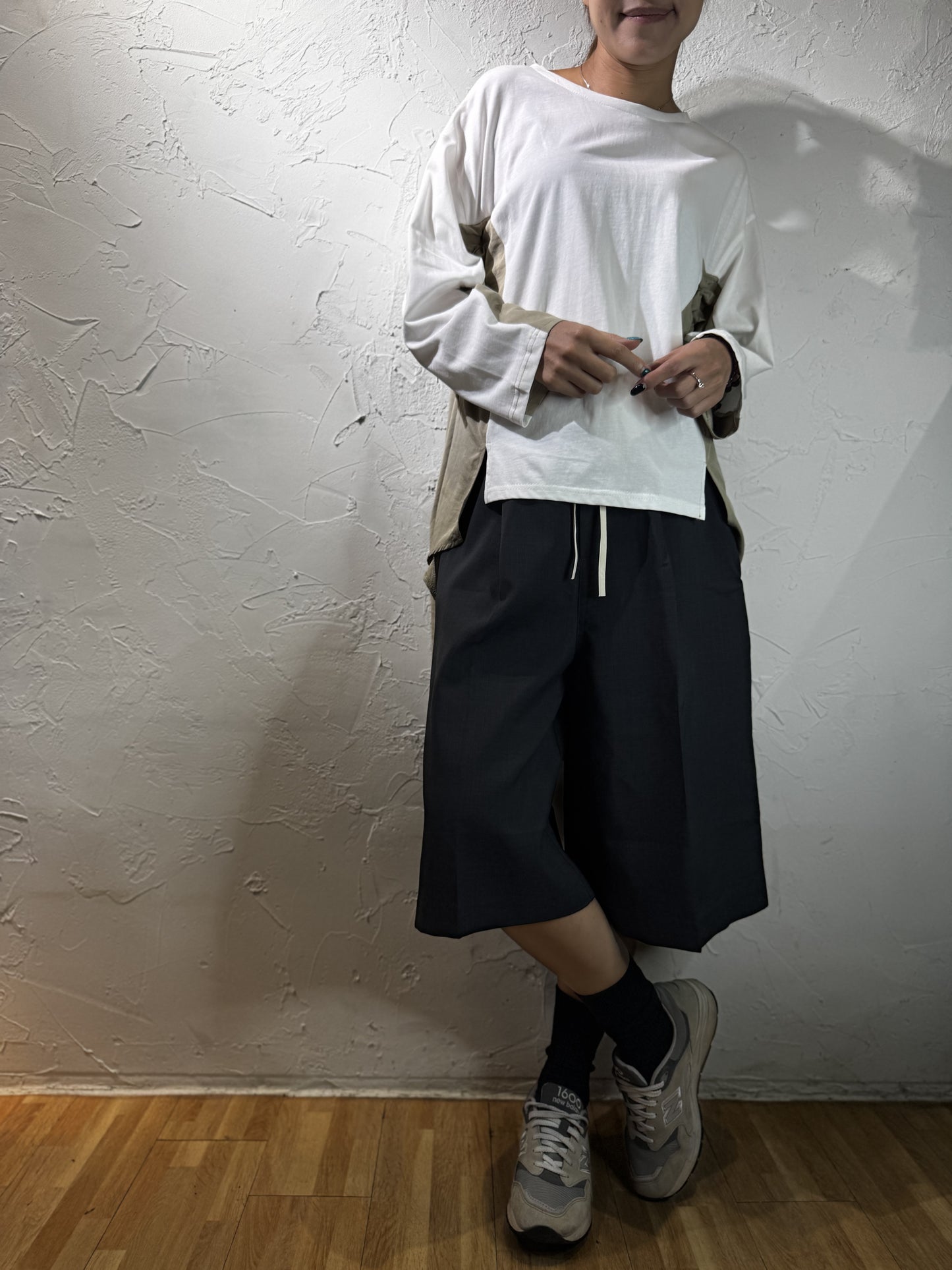 混合材質上衣