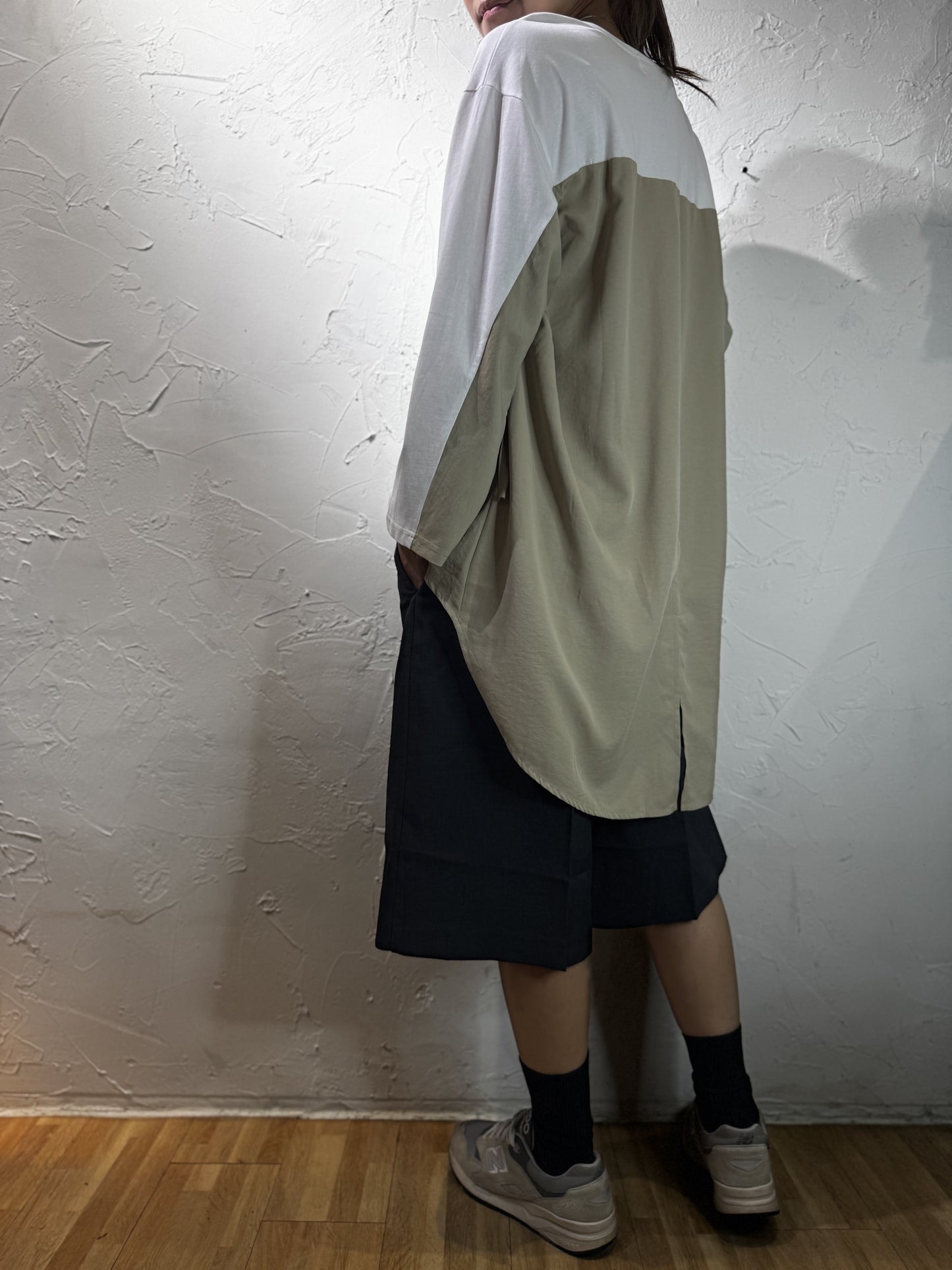 混合材質上衣