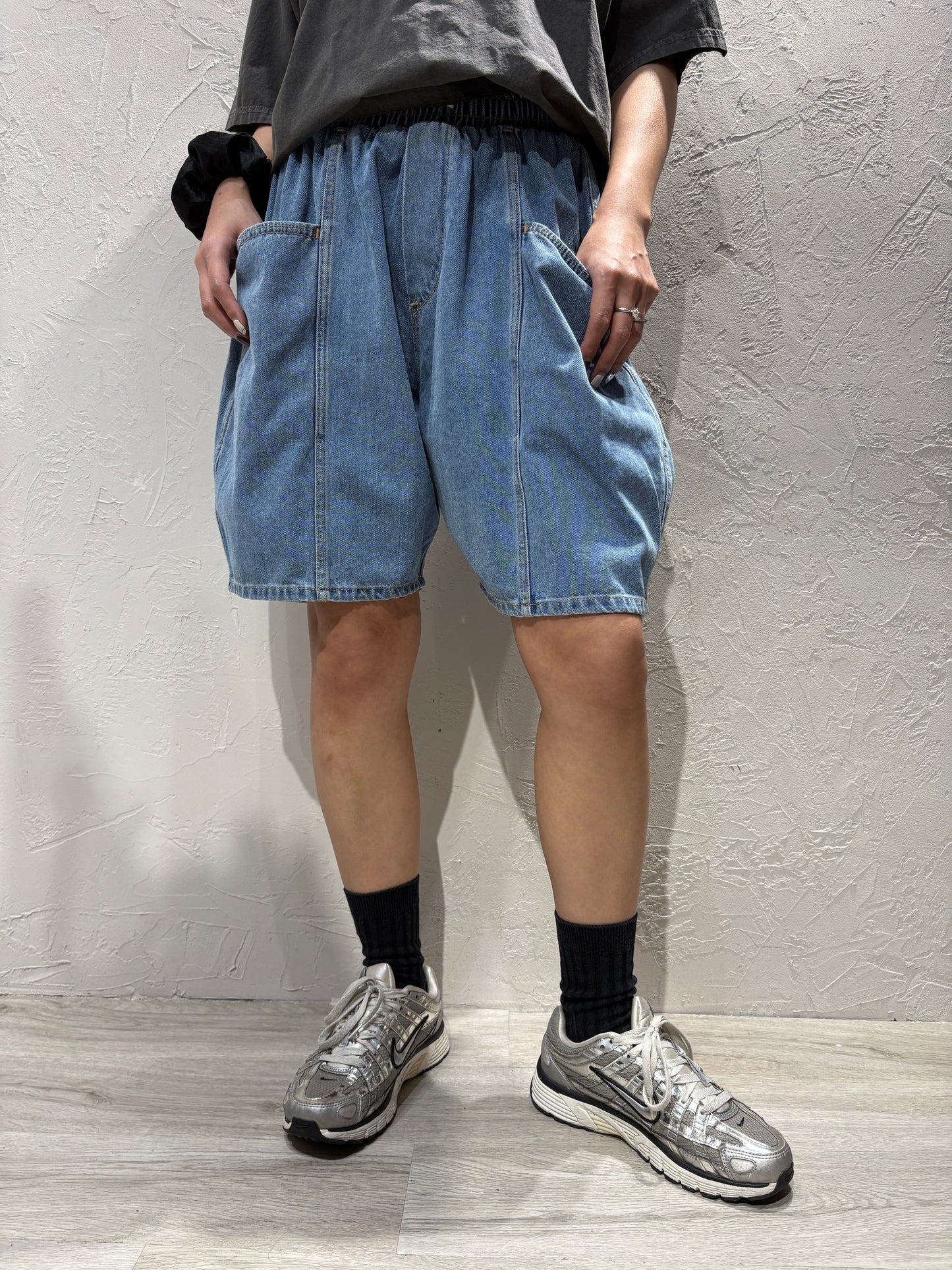 Denim Pocket Shorts