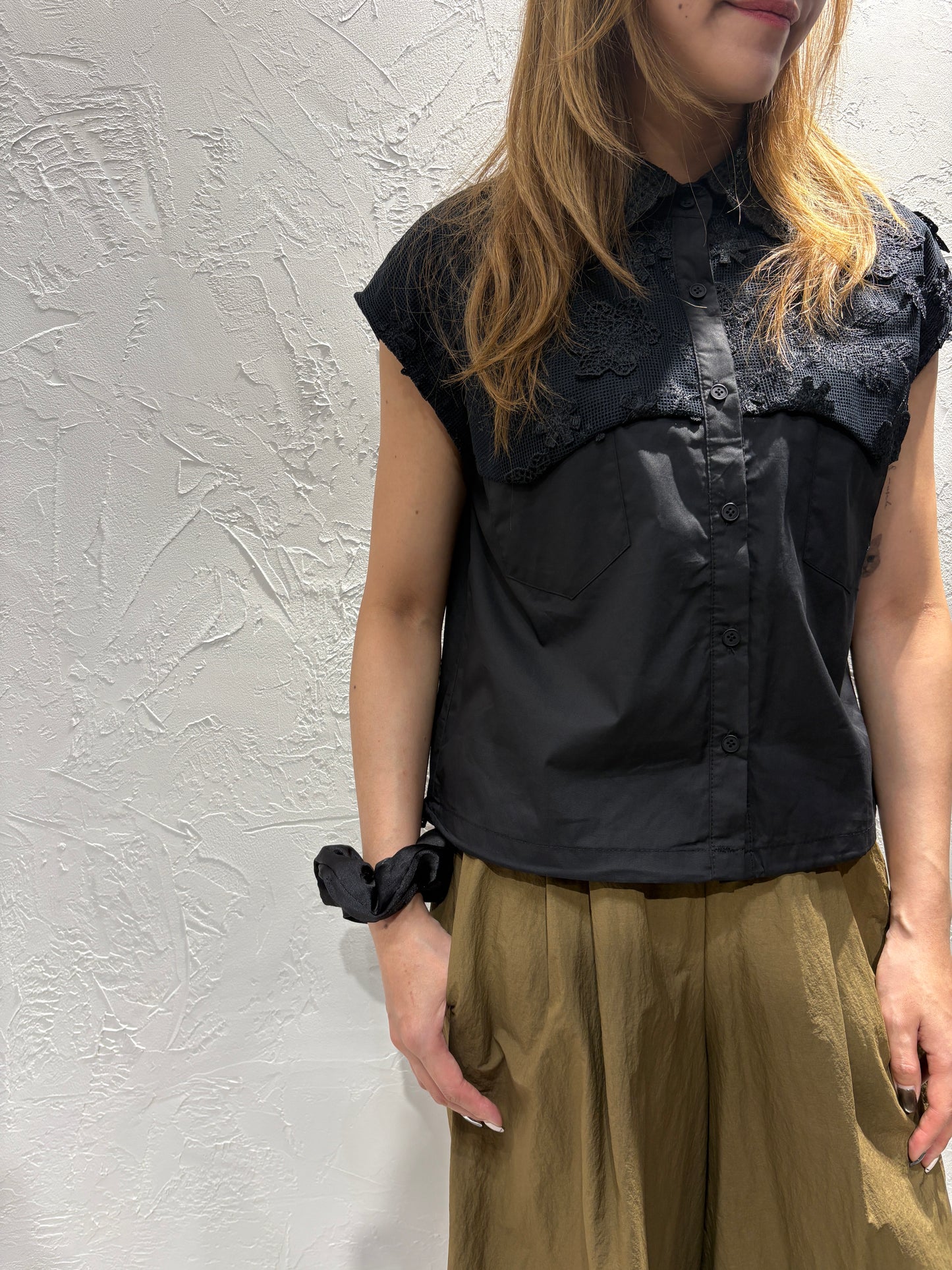 Floral Embroidery Shirt