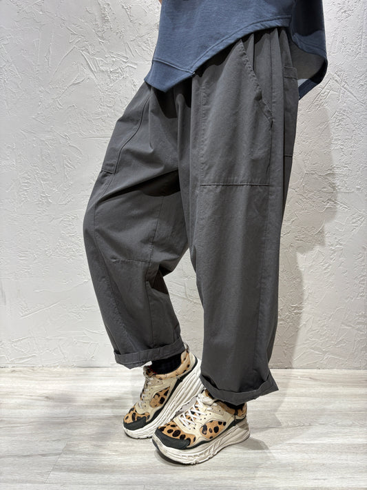 Washed Plain Color Pants