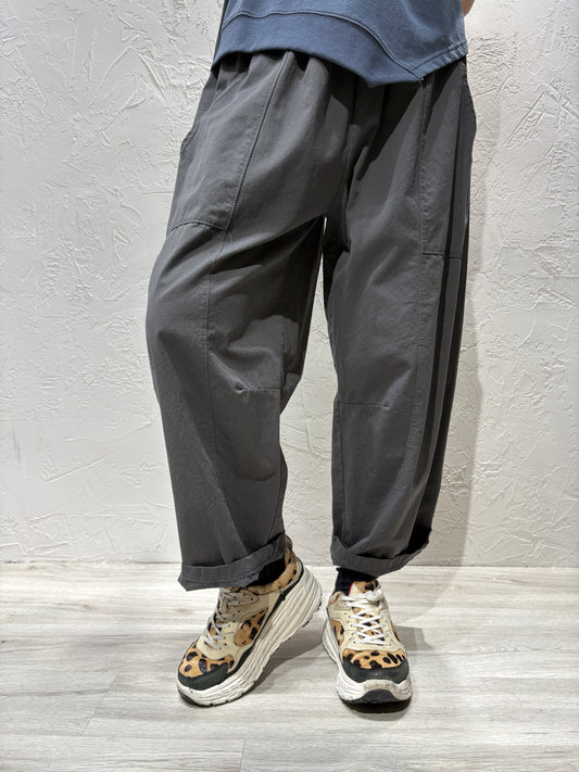 Washed Plain Color Pants