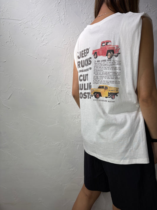 Back Print Vest Top