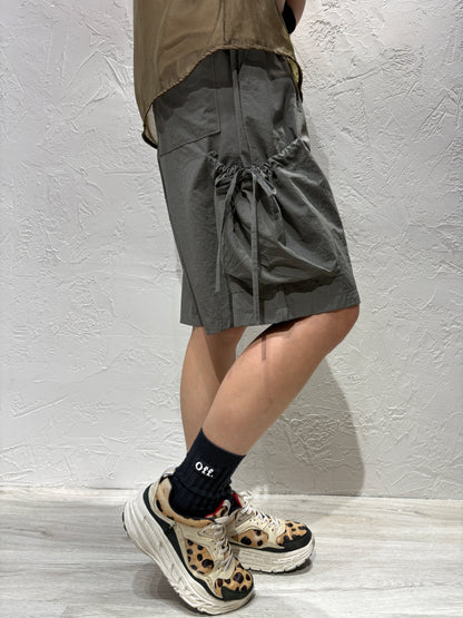 Ribbon Pocket  Shorts