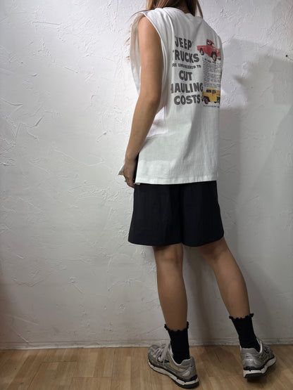 Back Print Vest Top