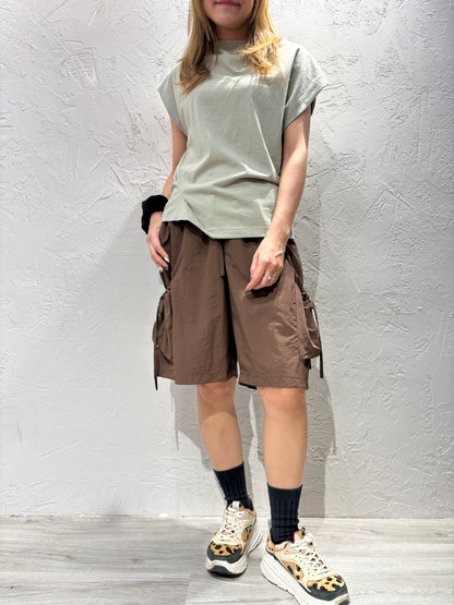 Ribbon Pocket  Shorts
