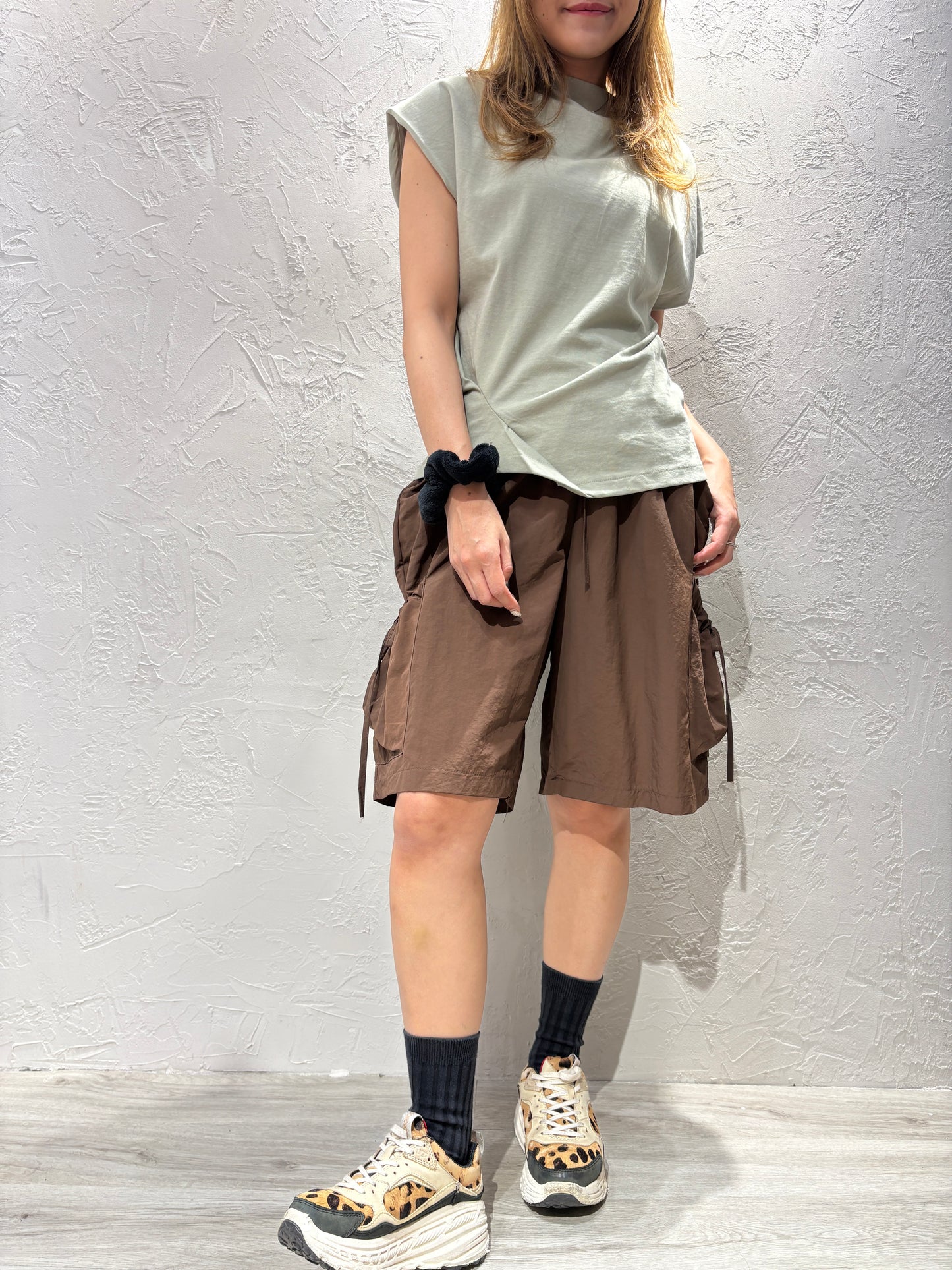 Ribbon Pocket  Shorts