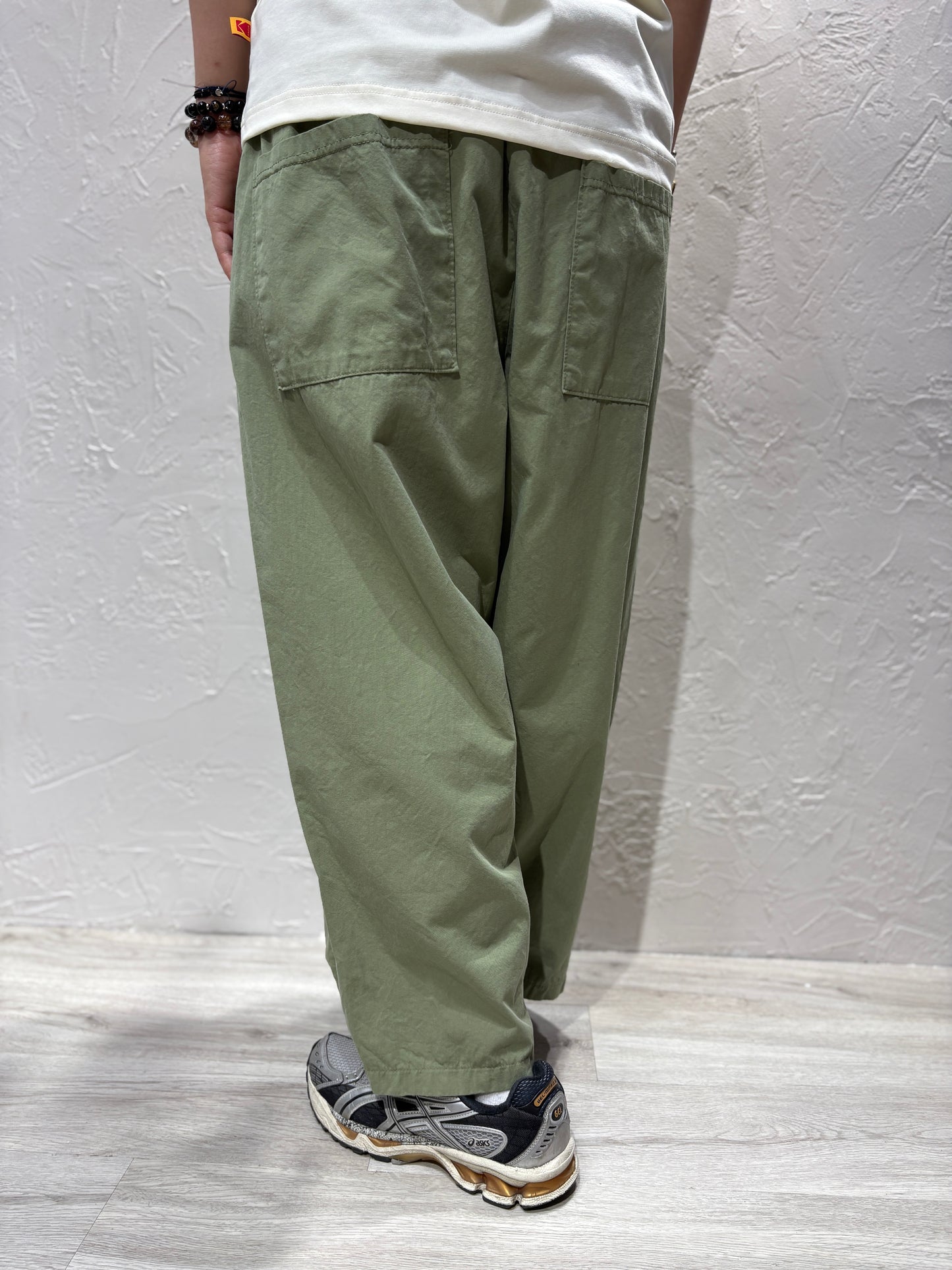 Washed Plain Color Pants