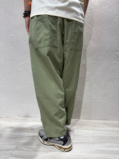 Washed Plain Color Pants