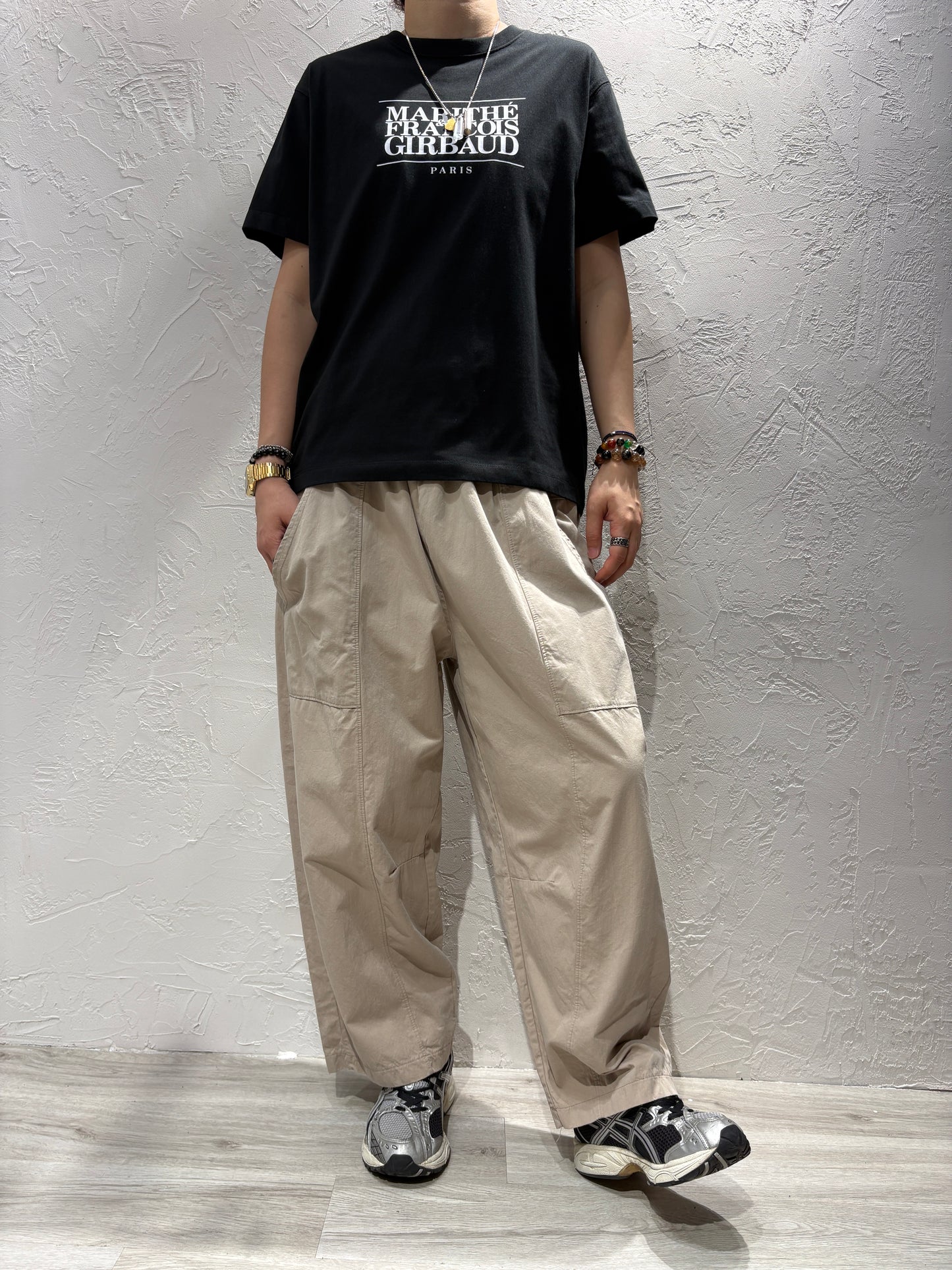 Washed Plain Color Pants