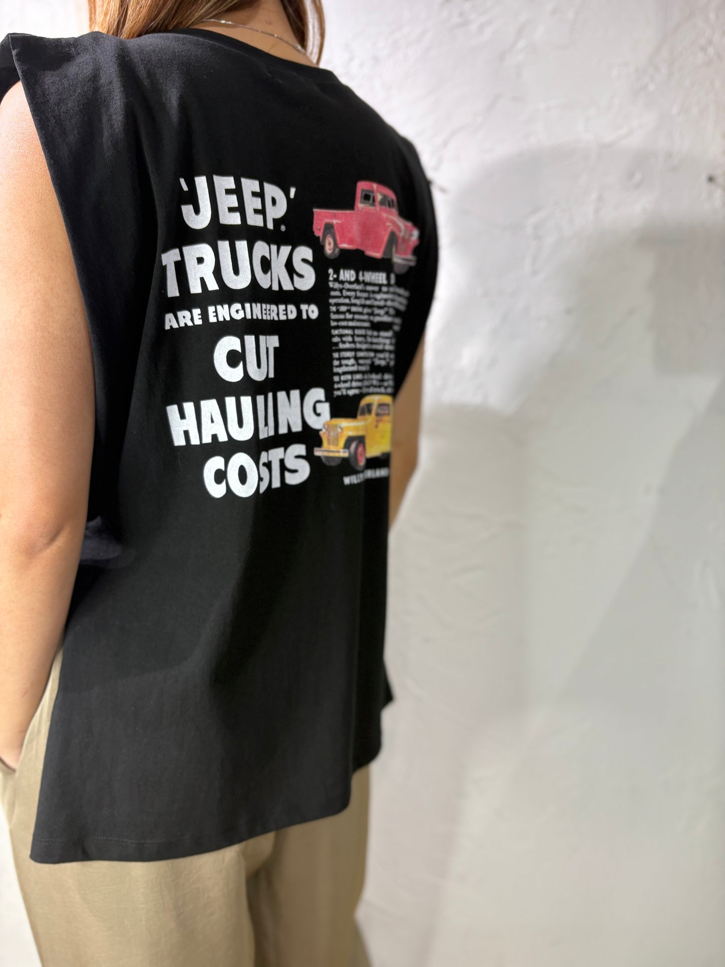 Back Print Vest Top