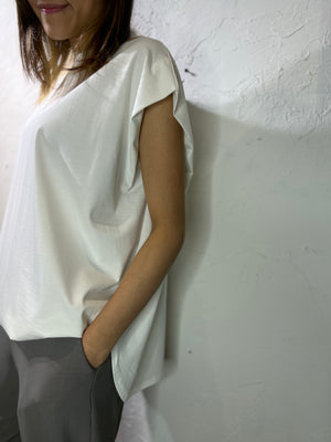 Ruffle Sleeves Plain Top