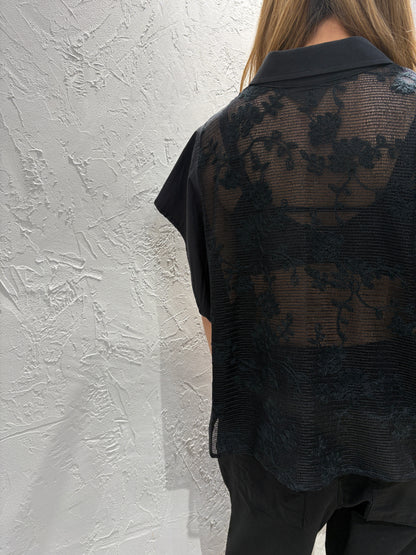 Lace Back Shirt