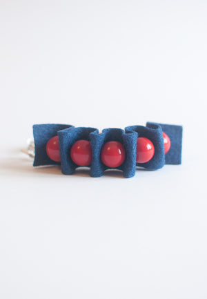 Beads Felt Bracelet - sanwaitsai