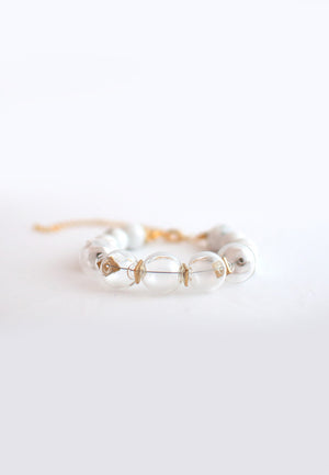 Howlite Glass Bracelet - sanwaitsai