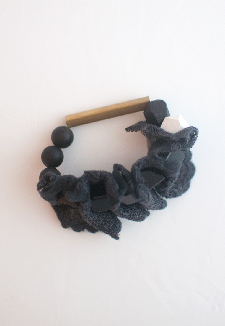 Lace Black Onyx Bracelet - sanwaitsai