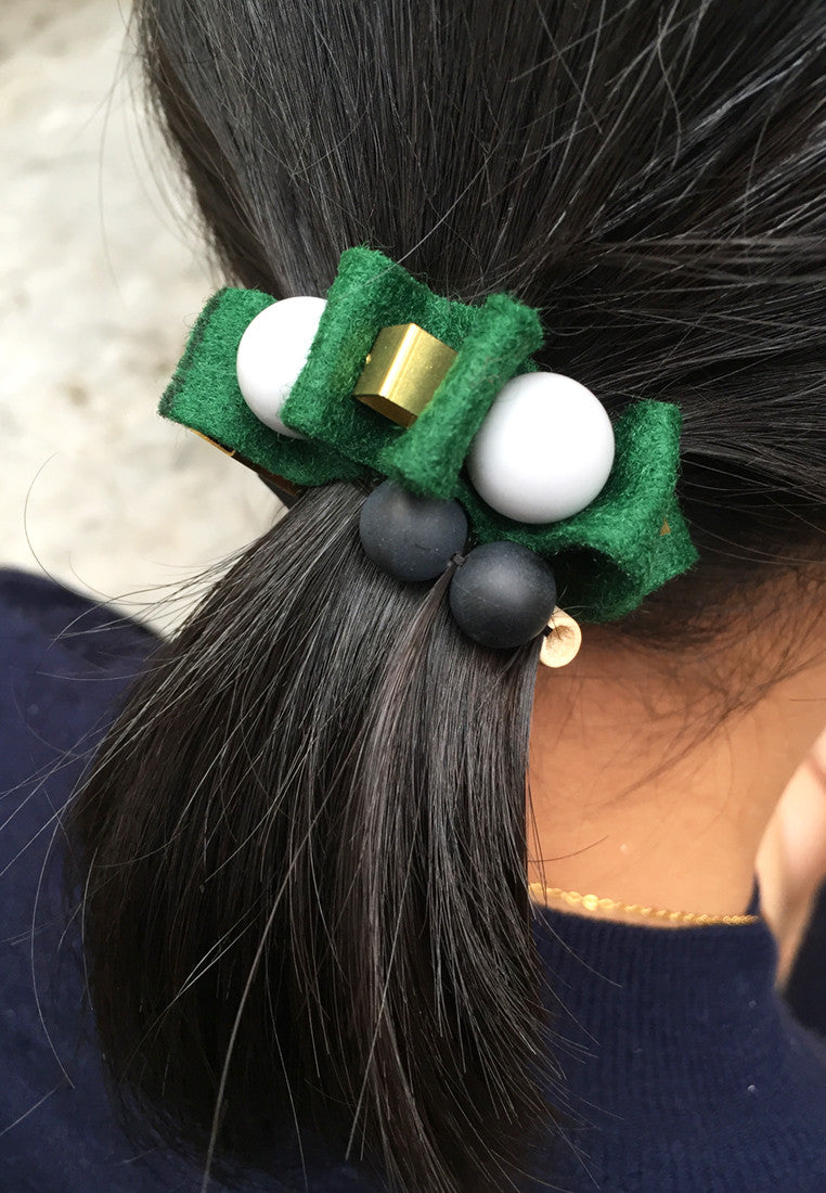 Green Rubber Band Bracelet - sanwaitsai