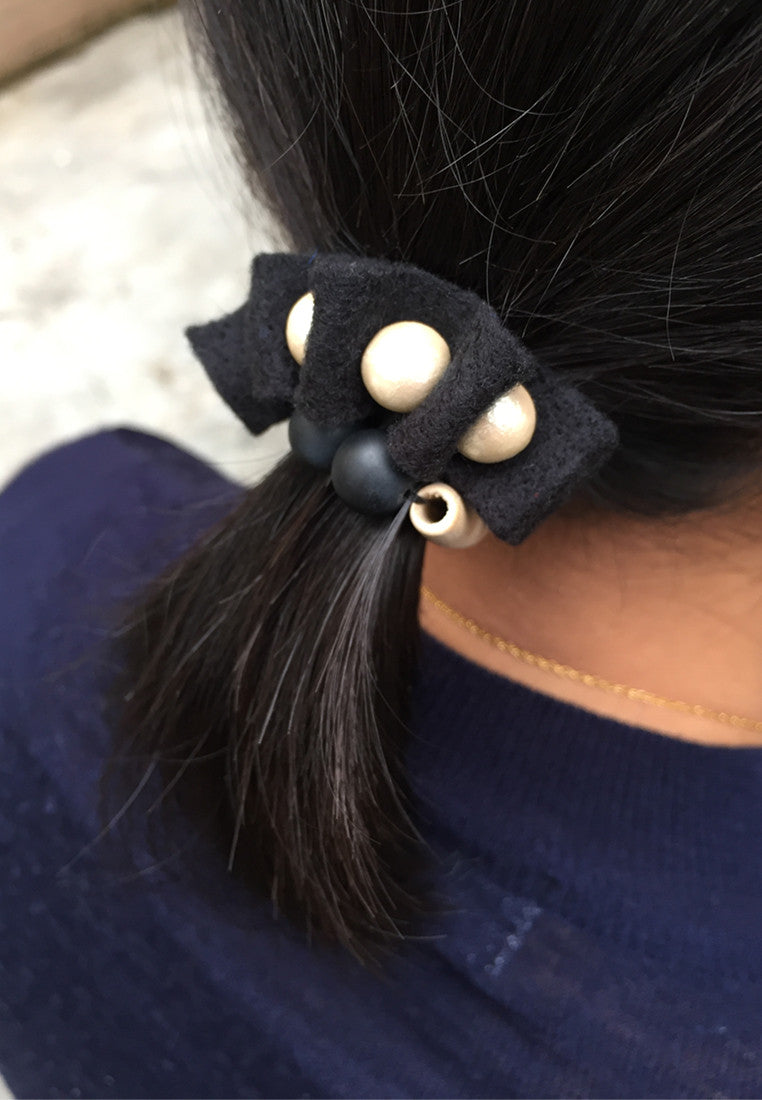 Black Rubber Band Bracelet - sanwaitsai