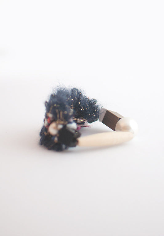 Wool Cotton Pearls Bracelet - sanwaitsai