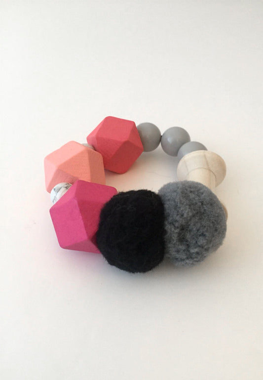 Wood Rubber Band Bracelet - sanwaitsai - 2