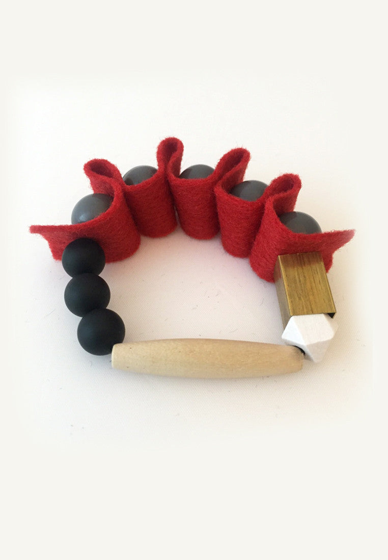 Red Rubber Band Bracelet - sanwaitsai