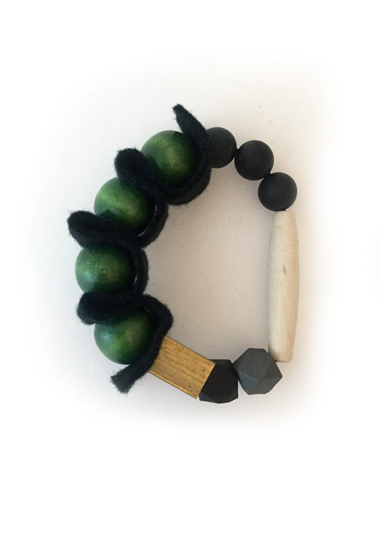 Black Green Bracelet - sanwaitsai