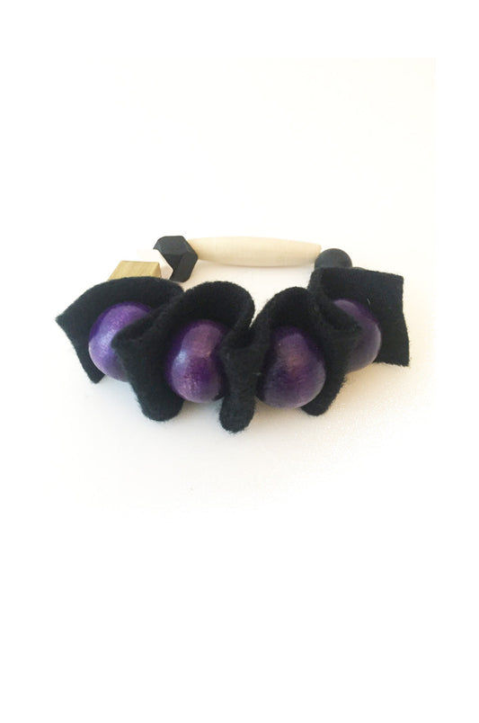 Purple Rubber Band Bracelet - sanwaitsai