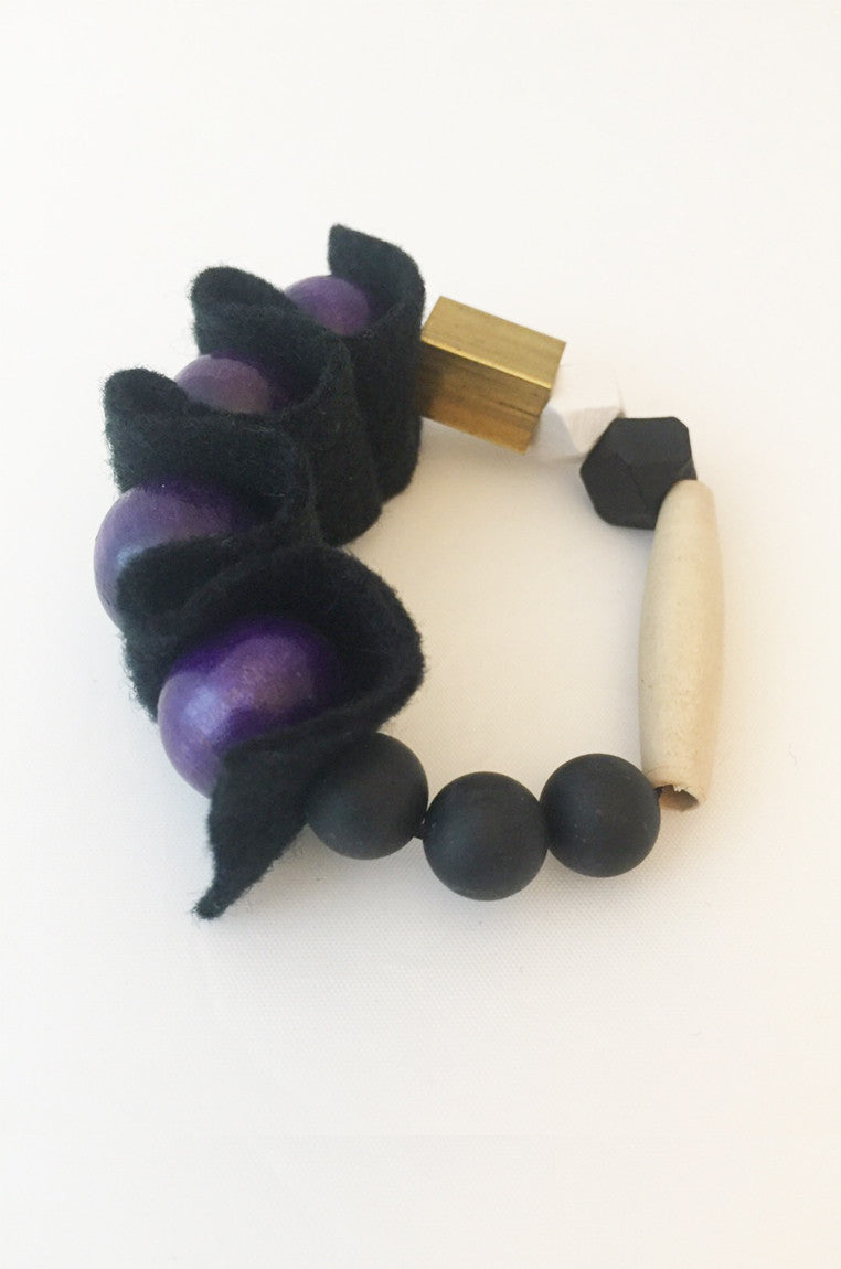 Purple Rubber Band Bracelet - sanwaitsai
