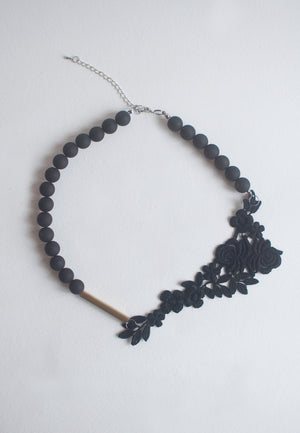 Lace Metal Necklace - sanwaitsai