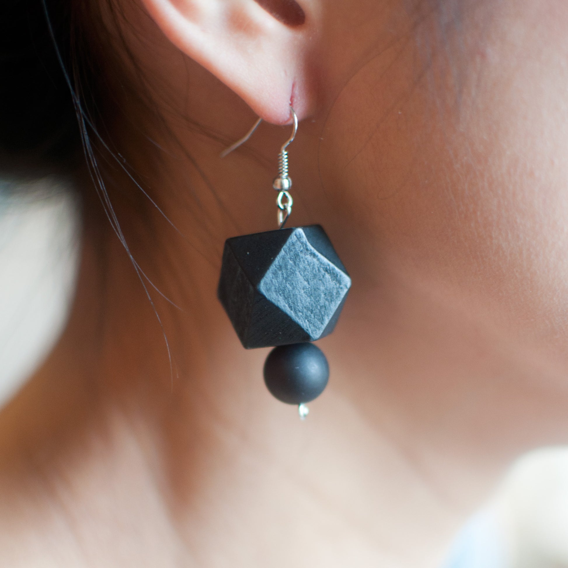 Black & Yellow Earrings - sanwaitsai