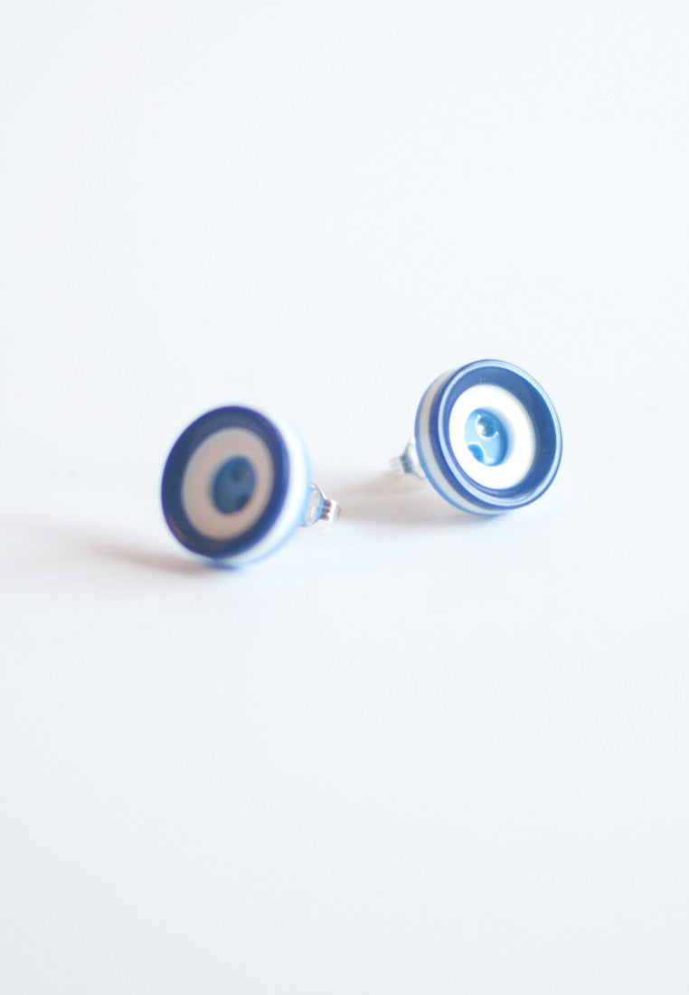 Blue Vinage Earrings - sanwaitsai