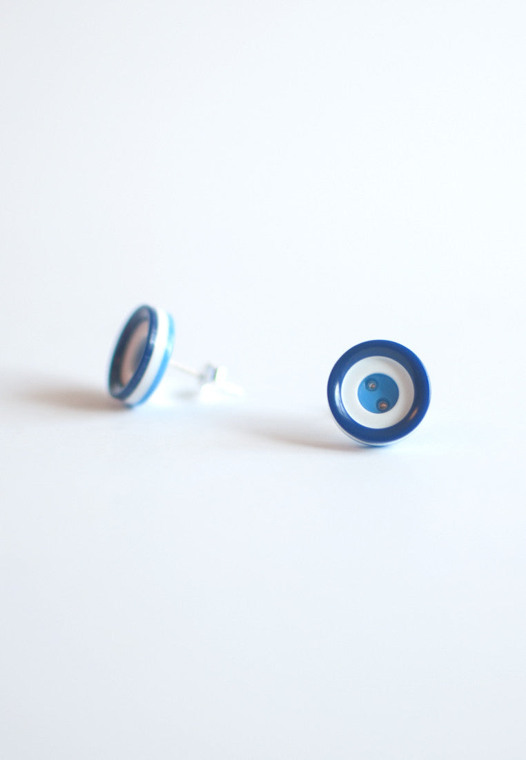 Blue Vinage Earrings - sanwaitsai