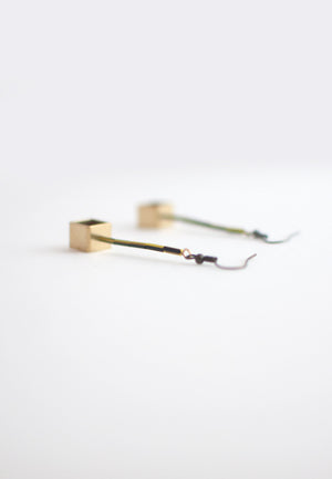 Resin Metal Earrings - sanwaitsai - 6