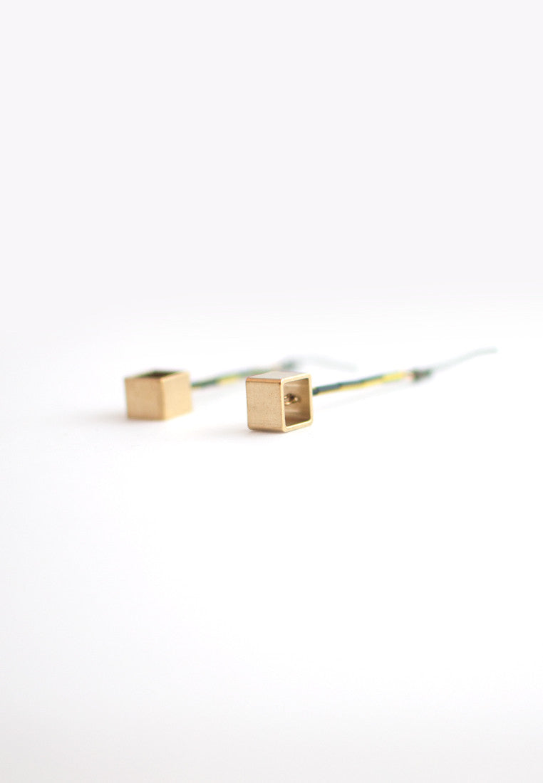Resin Metal Earrings - sanwaitsai - 7