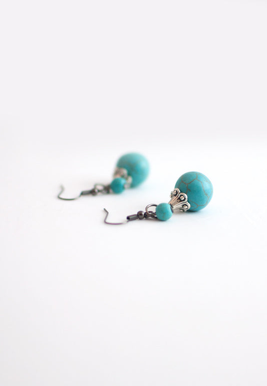 Natural Stone Earrings - sanwaitsai