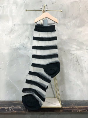 Wide Stripe Socks