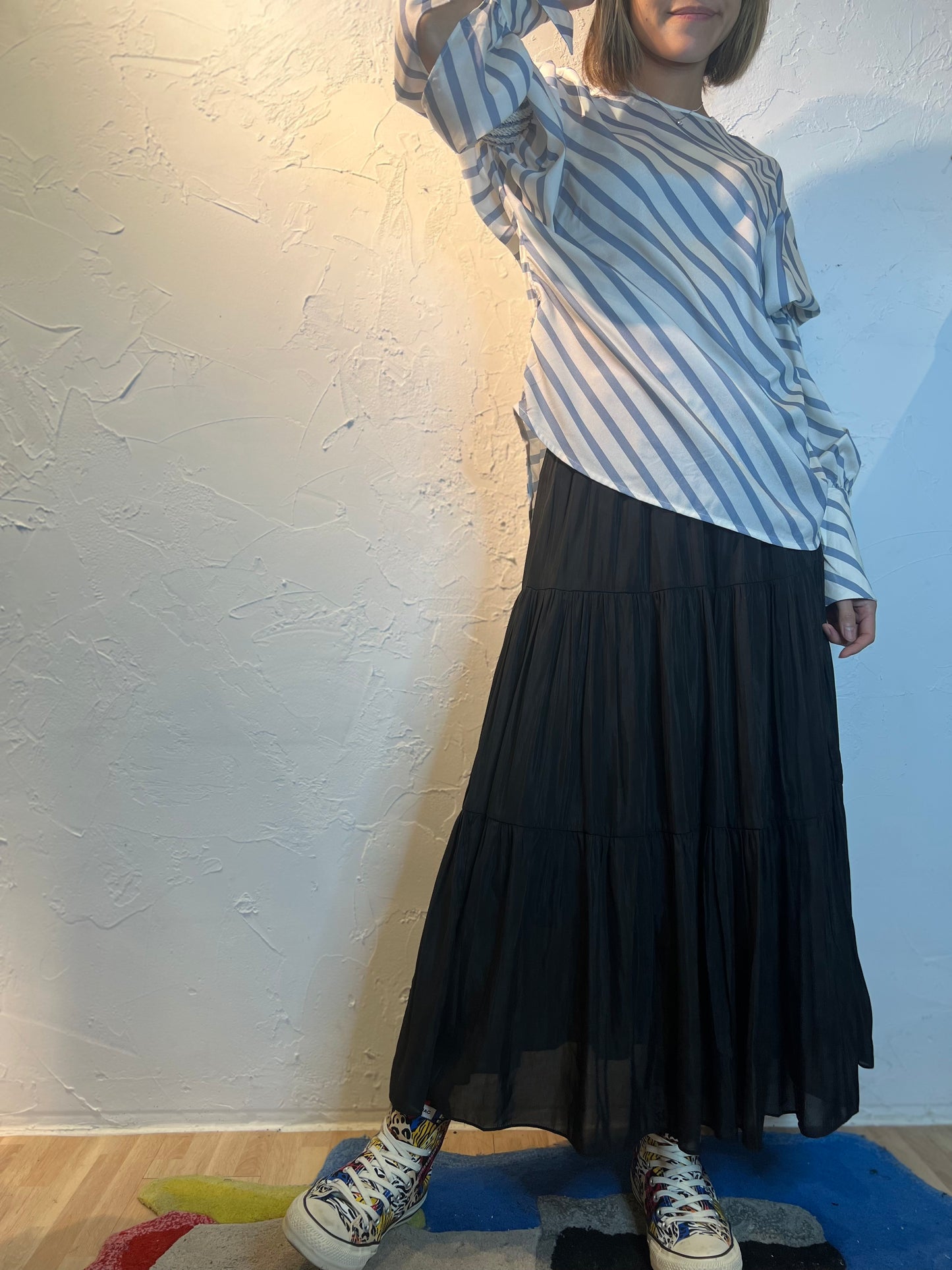條紋長袖上衣