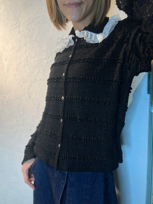 Embroidery Ruffle Shirt