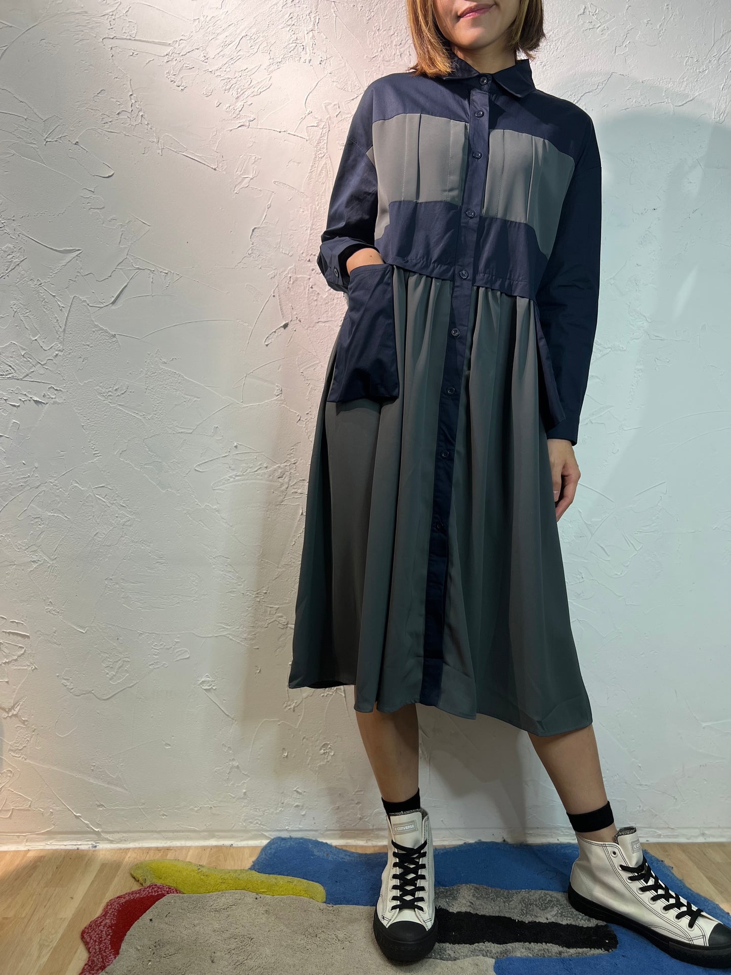 口袋連身裙