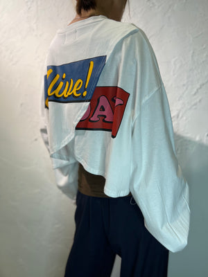 Split Graphic Top
