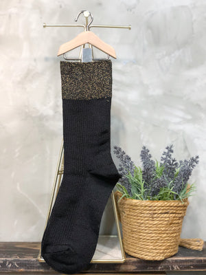 Shiny Golden Socks