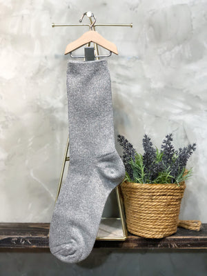 Silver Shine Socks