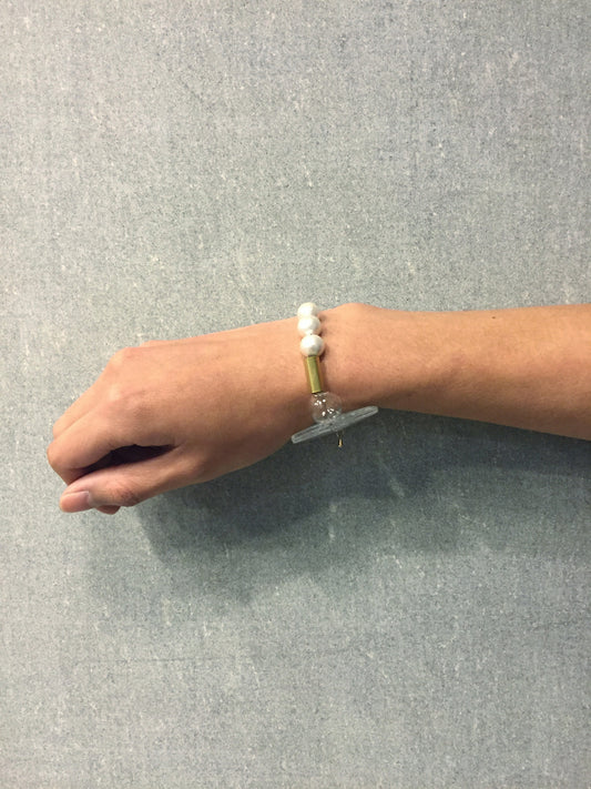 Cotton Pearl Round Bracelet - sanwaitsai - 2
