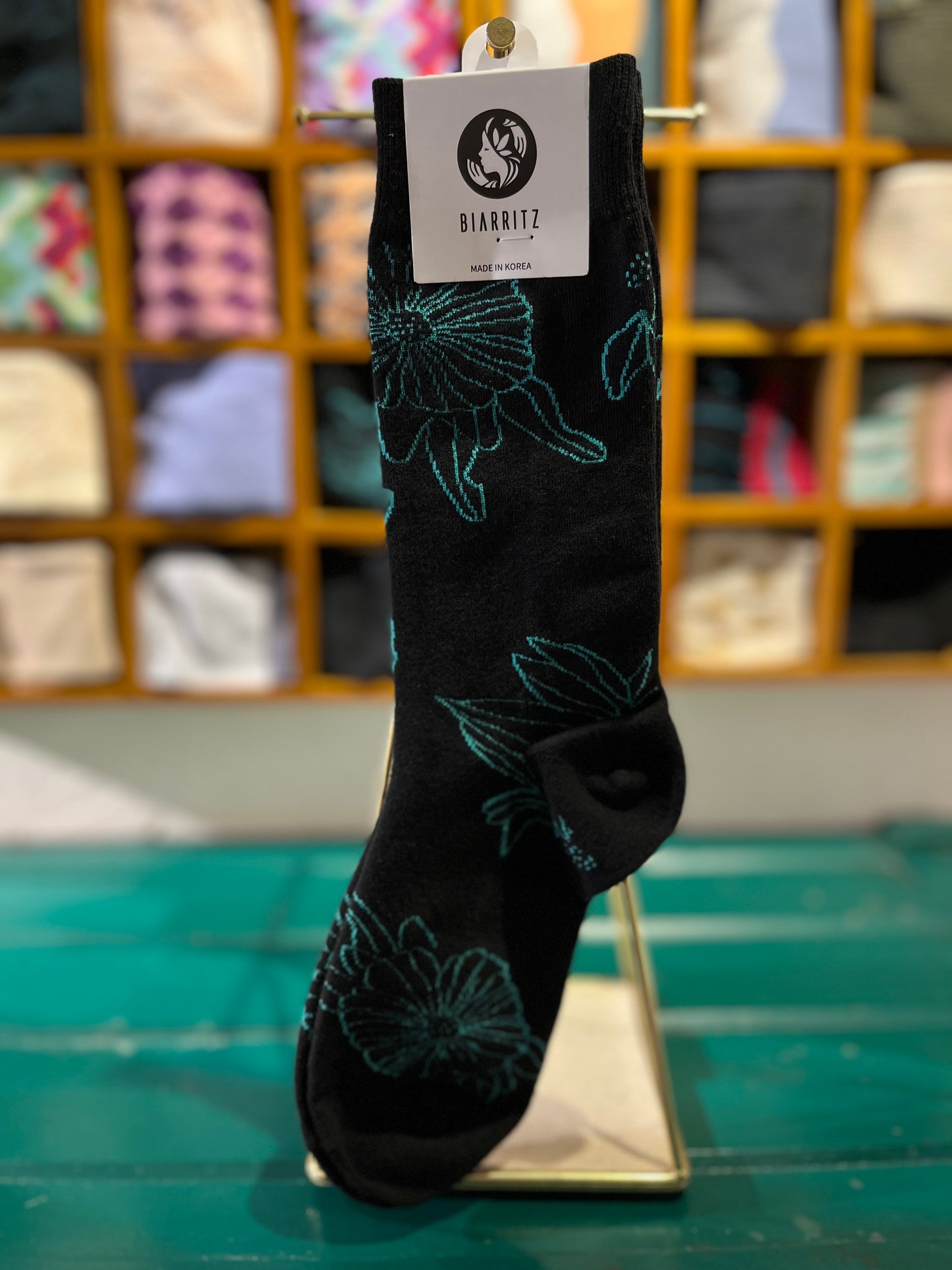Embroidery Floral Socks