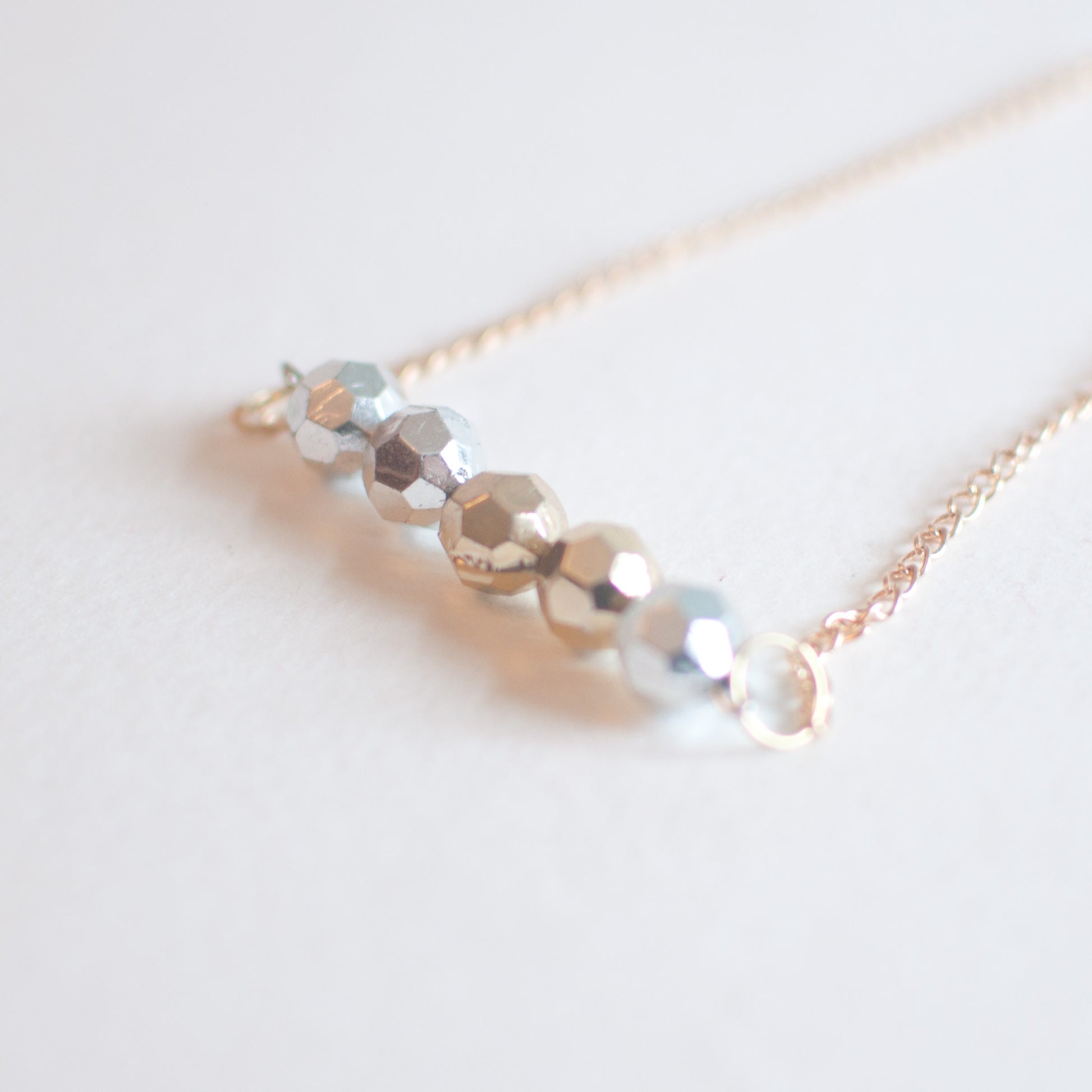 Disco Beads Pendant Necklace - sanwaitsai