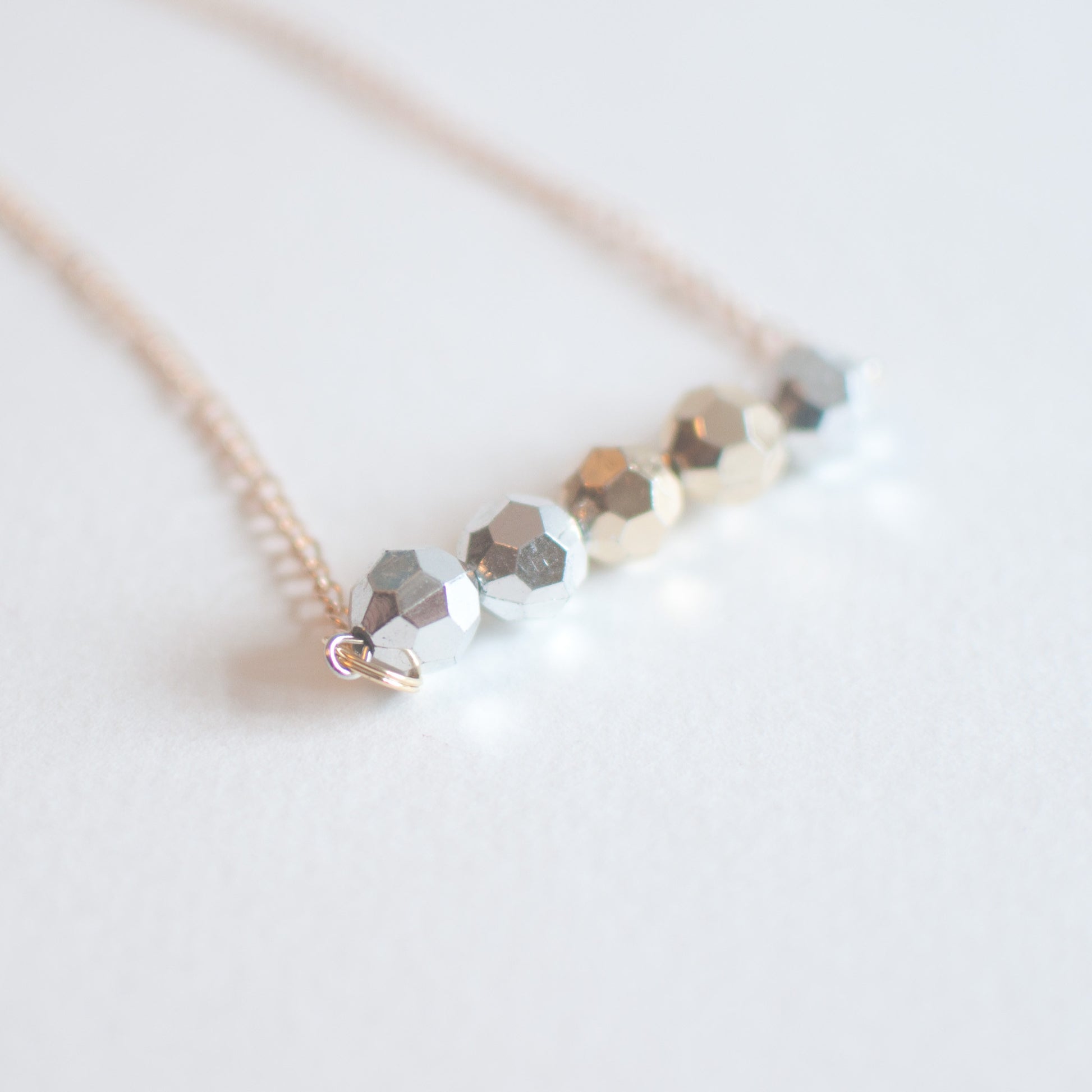 Disco Beads Pendant Necklace - sanwaitsai