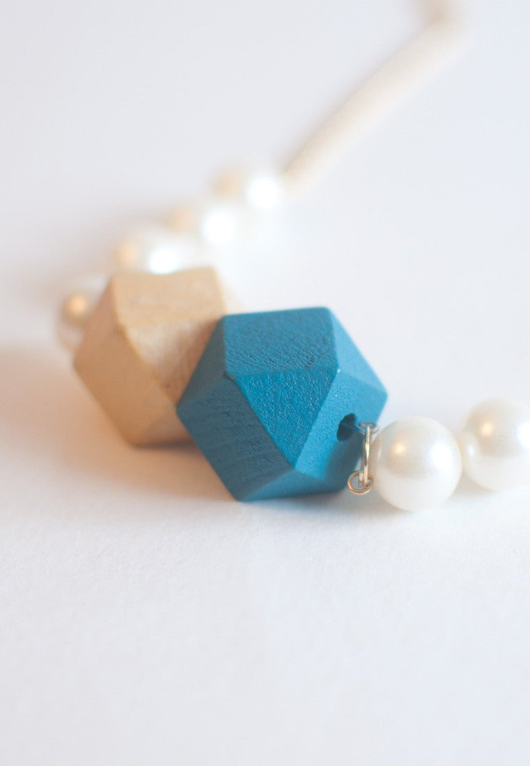 Japanese Cotton Pearls Necklace - sanwaitsai