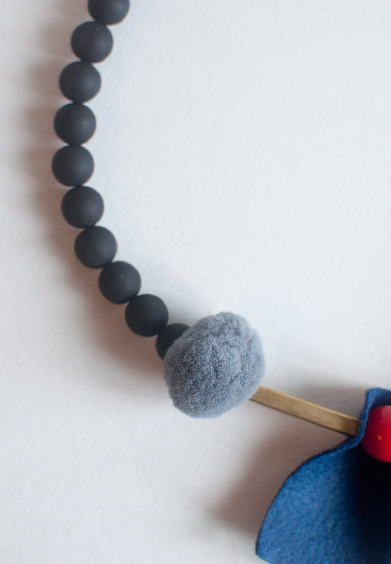 Blue & Red Necklace - sanwaitsai